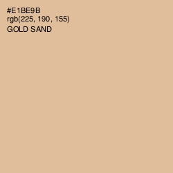 #E1BE9B - Gold Sand Color Image